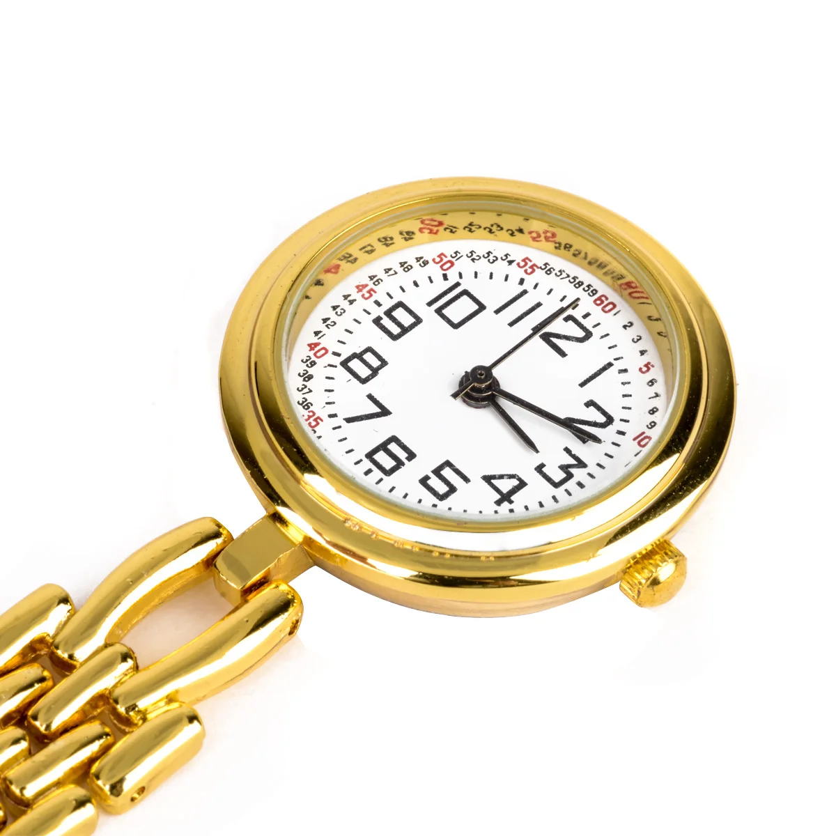 Shellhard Round Dial Red Cross Nurse Watches  3 Colors Brooch Fob Quartz Nurse Clip on Hanging Medical Pocket Watch