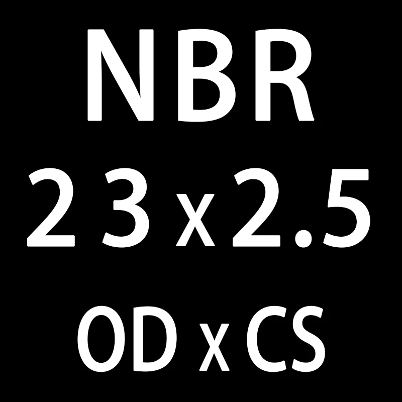 20 шт./лот резиновым кольцом черный NBR уплотнения-хомут с круглым воротником для мальчиков и девочек 2,5 мм Толщина OD21/22/23/24/25/26/27/28/29/30*2,5 мм кольцевое уплотнение прокладки, шайбы - Цвет: OD23mm