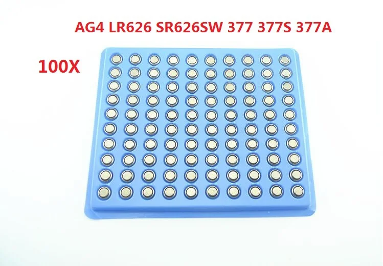 Купить ag4 lr66 sr66 377 lr626 sr626 626 377А 3778 часы аккумулятора часы  аккумулятор 100 шт./лот в интернет-магазине с бесплатной доставкой из  Китая, низкие цены | Nazya.com