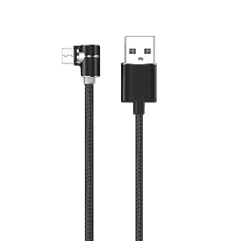 Быстрая зарядка Магнитный кабель Micro usb type C зарядное устройство для iPhone XS X XR 8 7 samsung S8 Xiaomi Android кабель для телефона шнур - Цвет: Черный