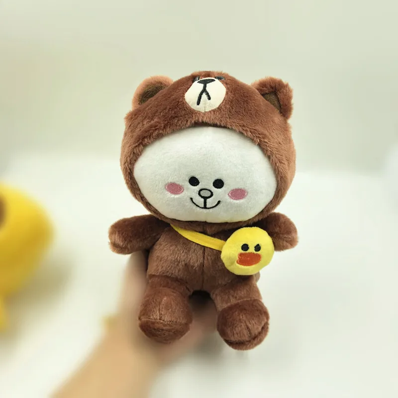 Милый коричневый медведь кукла медведь плюшевая игрушка кукла для ребенка подарок Кролик Кони игрушки для детей Kawaii Плюшевые игрушки 25 см