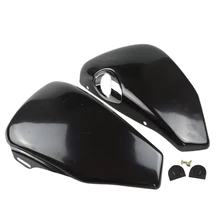 Черный мотоцикл левая и правая сторона масляный бак черный чехол для топливный бак Harley XL Железный 883 1200 48 72 04-13