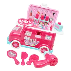 19 шт дети ролевая игра макияж комплект Красота игрушечная Парикмахерская Игровой набор для подарки на день рождения для девочек