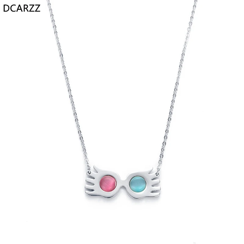 Harry Potter Luna Lovegood Glasses Eye Choker Pendant Chain Necklace Xmas Gifts