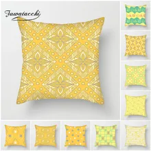 Special Offers Fuwatacchi Geometric Cushion Cover Diamond Pentagon Dot Throw Pillow Cover Yellow Pillowcases for Home Sofa Decorative Pillows Special Offers Fuwatacchi Geometric Cushion Cover Diamond Pentagon Dot Throw Pillow Cover Yellow Pillowcases for Home Sofa Decorative Pillows