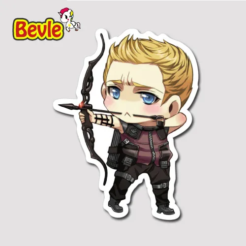 

Bevle 9640 Marvel Avenger Super Hero Hawkeye Waterproof Stickers Tide Cartoon 3M Sticker Fashion Skateboard Car Graffiti