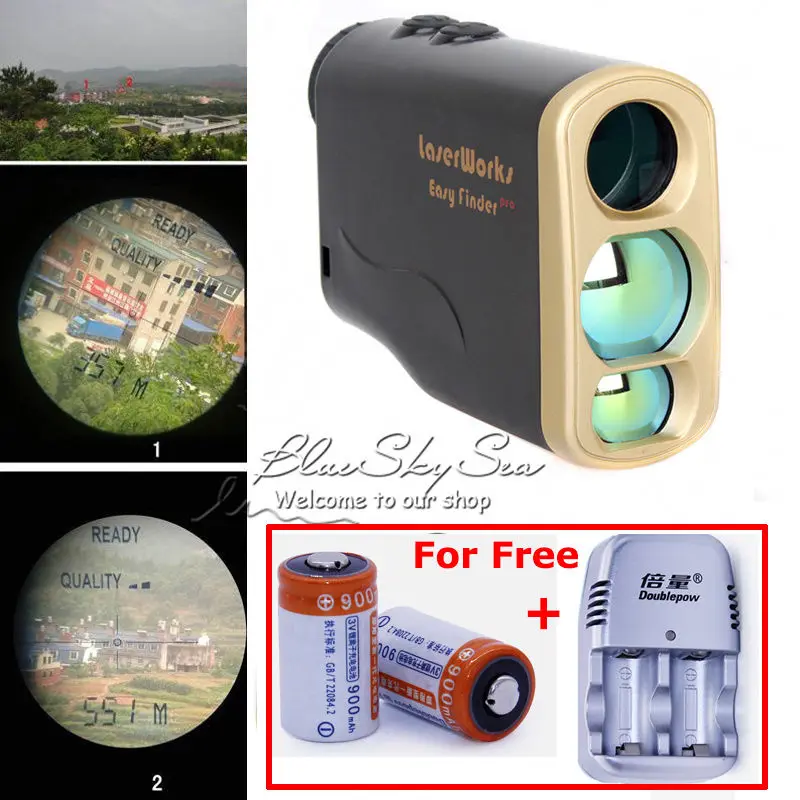 Free Shipping 1000M Waterproof Laser font b Rangefinder b font Telescope Distance Speed Measurement for Outdoor