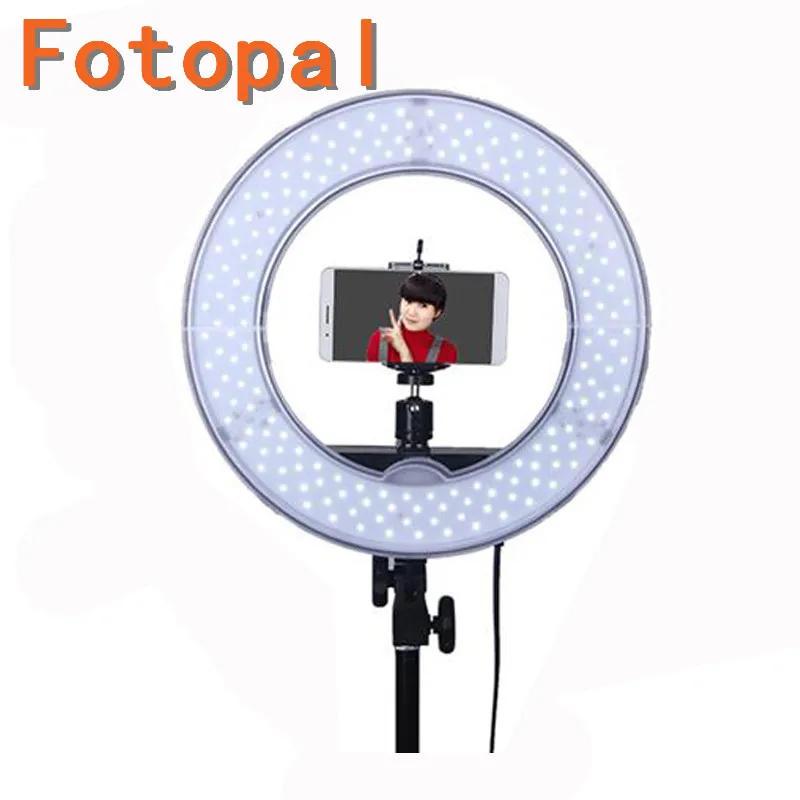 Fotopal RL18 48 см регулируемая светодиодная кольцевая студийная лампа свет для селфи