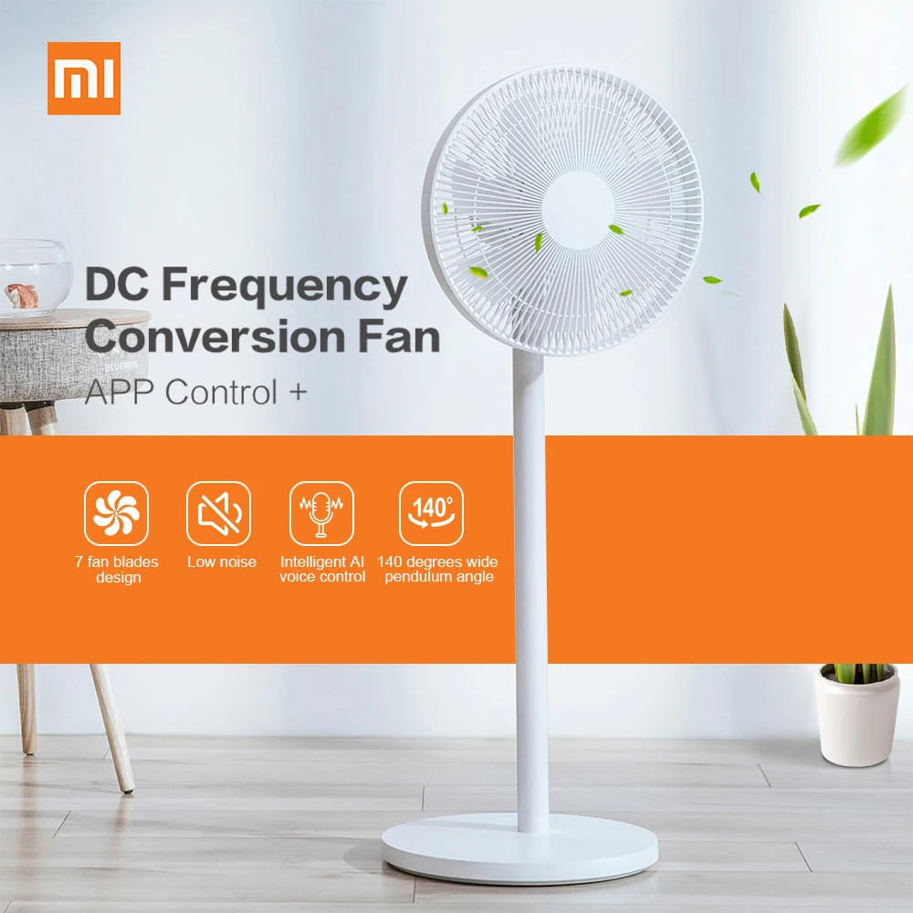 

Original Xiaomi Mijia 1X DC Frequency Conversion Fan APP Control For Home Cooler Floor Standing Fan Air Conditioner Natual Wind