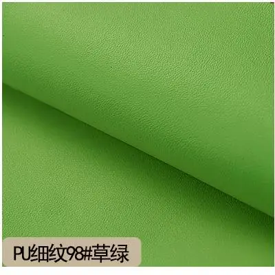 1 м мягкая пу Напа искусственная кожа ткань черный для дивана сумки перчатки обувь автомобиля наппа искусственная кожа полипиель тиссу винил - Цвет: 98 Grass green