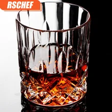 1 шт. Хрустальная стеклянная Коктейльная Алмазная виски стеклянная Бессвинцовая утолщенная рюмка бокал для вина домашняя пивная кружка для вина
