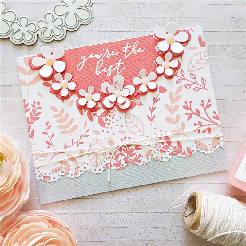 

Eastshape Wreath Frame Metal Cutting Dies Scrapbooking Flower Leaves Border for Card Making Embossing Crafts Die Cut New 2019