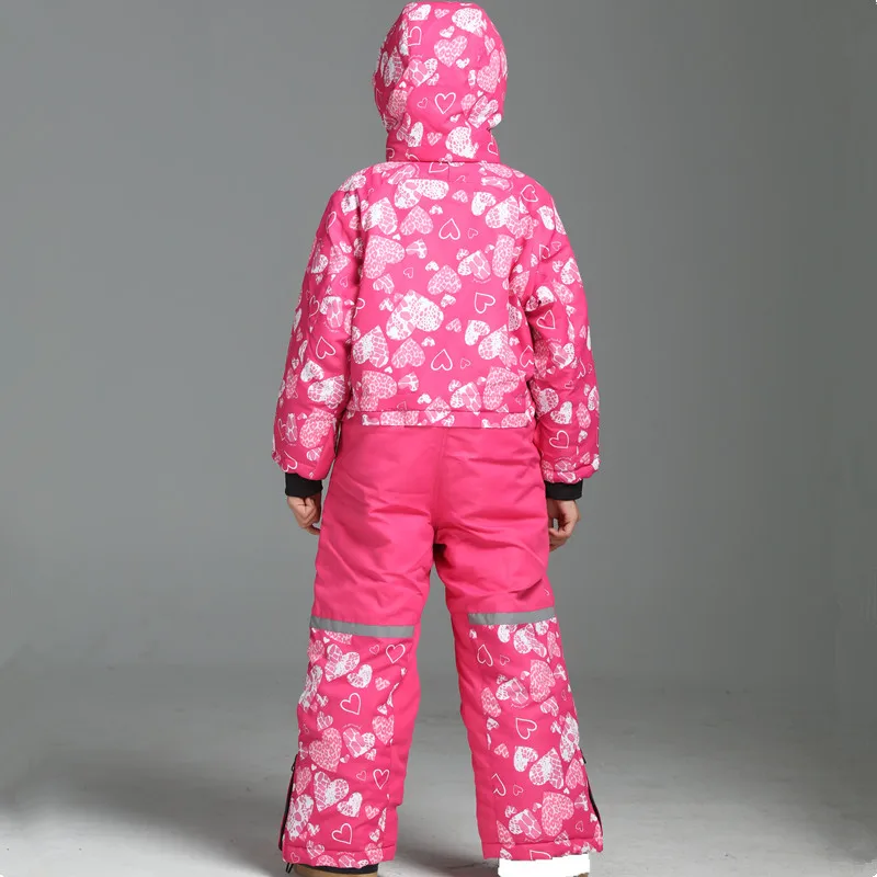 Winter Kids Boys Girls Ski Suit Set Waterproof Children Snowsuit 3T To