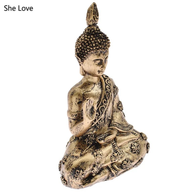 Chzimade Meditation Seated Buddha Statue Sandstone Decor Tools Home Relaxation Handcrafted | Дом и сад