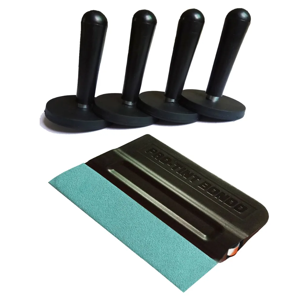 

4PCS Magnetic Holders 1PC Pro-tint Suede Magnet Squeegee Auto Sticker Scraper Car Wrapping Vinyl Film Installation Tool Kit K32A