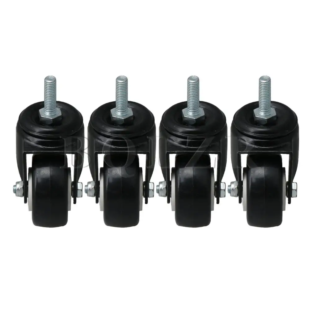 

BQLZR M8 Screw Activity Castor Wheels 50mm Wheel Diameter for Shelf Pack of 4