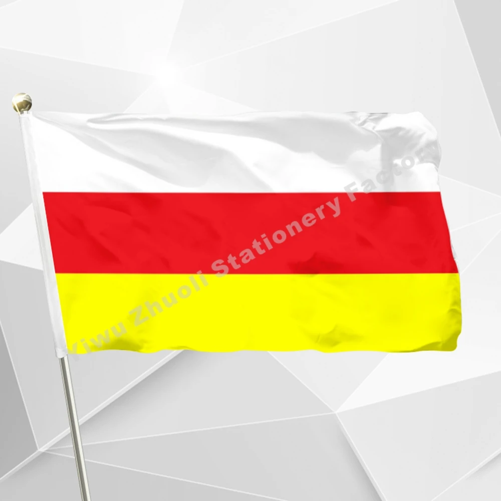 

Russia North Ossetia Flag 150X90cm (3x5FT) 120g 100D Polyester Double Stitched High Quality Free Shipping