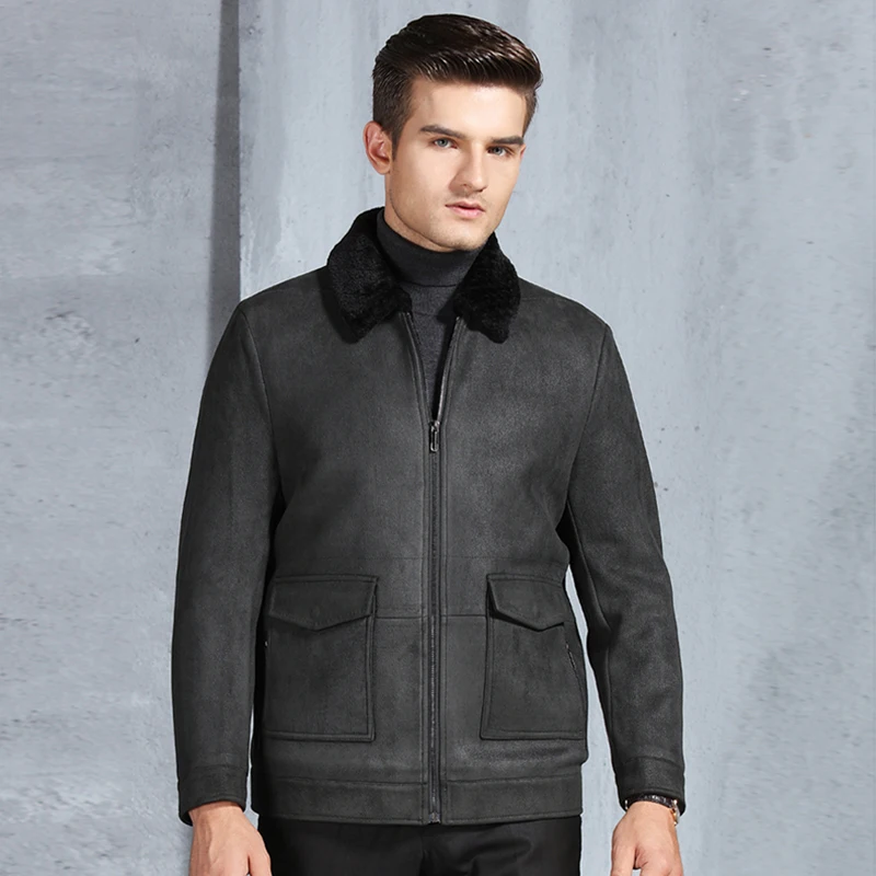 Vestes Hommes as 2018 Laine Peau Veste De Fourrure D'agneau Y8810 En Manteaux Designer Hiver Faux Marque Mouton Haute Picture Vintage Noir Streetwear Qualité Nnm8vw0