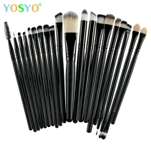 

YOSYO 20PCS Professional Makeup Brushes Set Powder Foundation Eyeshadow Make Up Brushes Cosmetics Soft Synthetic Hair Brushes