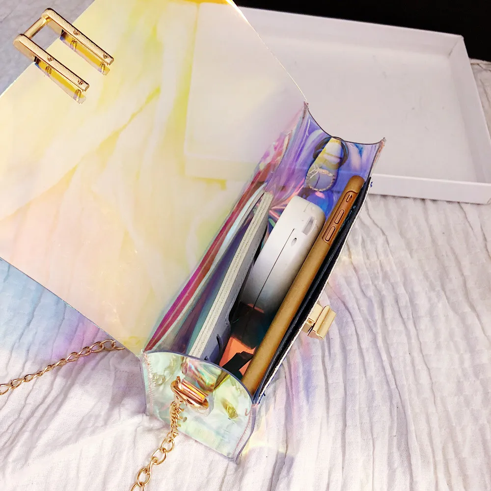 حقائب للنساء 2019 أزياء النساء الليزر شفافة Crossbody أكياس رسول حقيبة كتف حقيبة شاطئية بولسا الأنثوية حقائب للنساء 2019 أزياء النساء الليزر شفافة Crossbody أكياس رسول حقيبة كتف حقيبة شاطئية بولسا الأنثوية