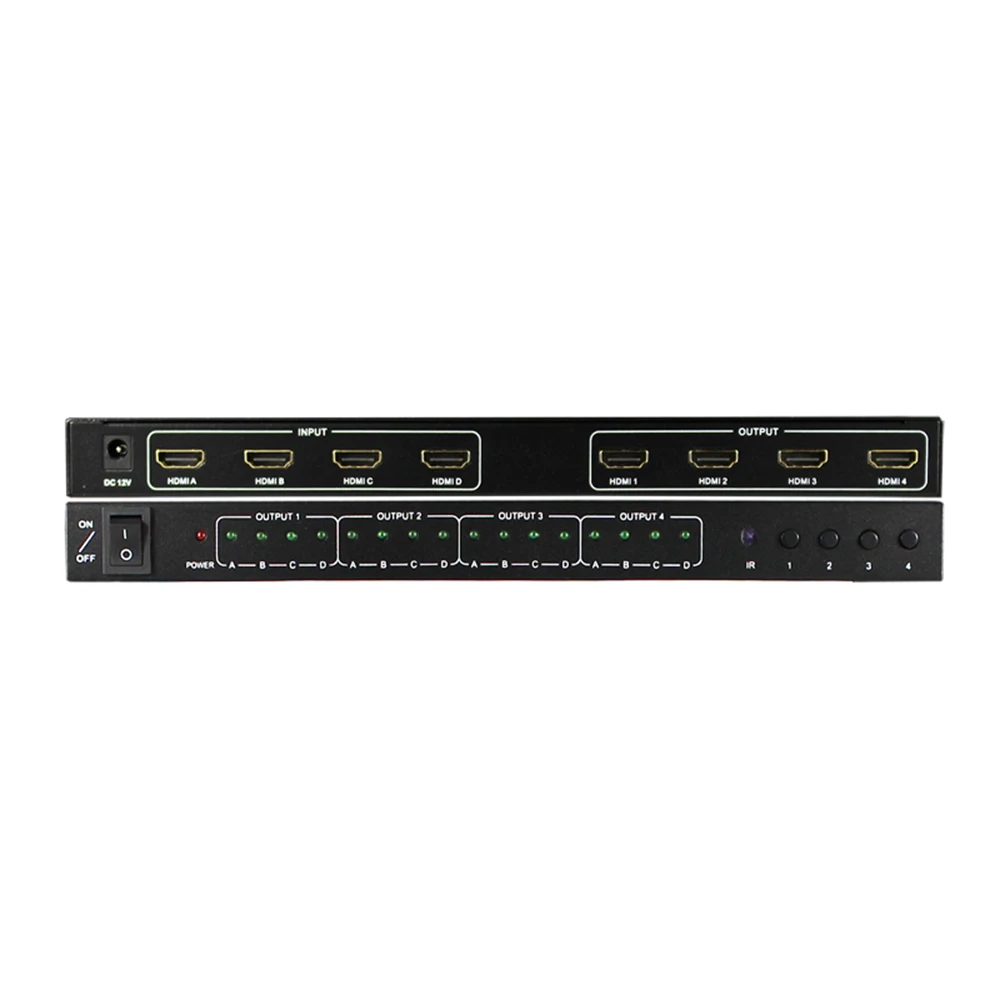 KVM HDMI коммутатор 4 в Выход HD видео переключатель версии 1 поддерживает 4K 2K 3D TV