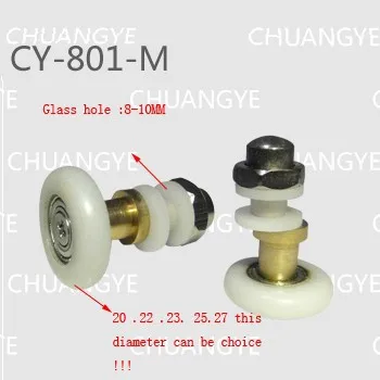 2pcs/4pcs/8pcs/ Partiality Shower Door ROLLERS /Runners/Wheels/Pulleys diameter 25 mm