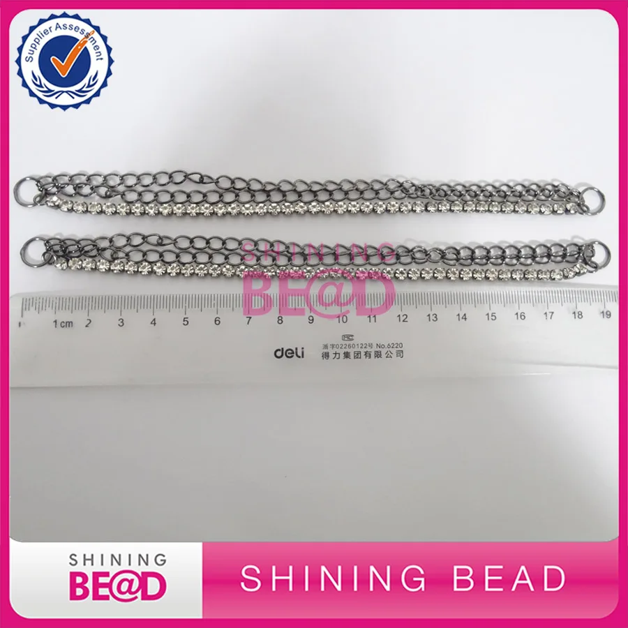 

FREE SHIPPING! New Arrival Gun Plating Chain Rhinestone Bikini Connector,Fashion Style Crystal Chain Connector,50pieces/lot