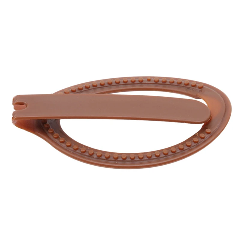 1pc Women Girls Soft Plastic Hair Clip Bun Maker Barrette Styling Tool New Fashion Hair Accessories Black / Brown