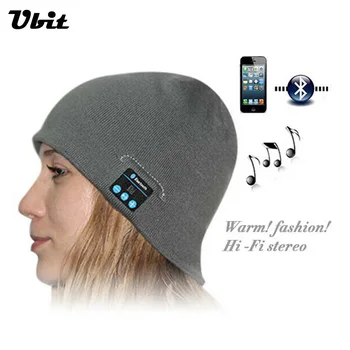 

Ubit Smart Wearable Devices Stereo Magic Music Hat Sport Bluetooth Wireless Headset With Answer Call for iPhone SmartPhone