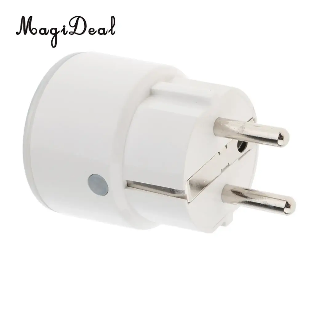 MagiDeal Smart WiFi Plug Outlet Swtich Work With Echo Alexa Google Home Remote EU Durable and Eco-friendly Smart Power Socket
