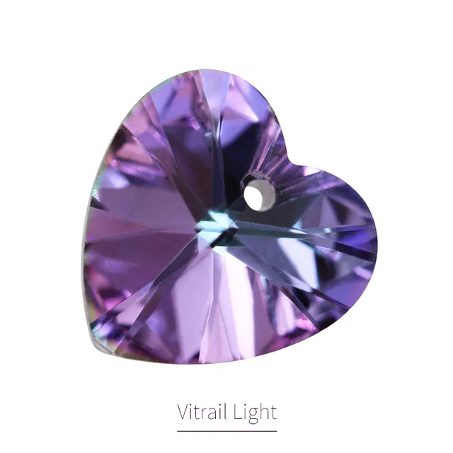 K9 стекло кристалл 6228# XILION сердце кулон высокое качество Стразы бусины для рукоделия ювелирных изделий - Цвет: vitrail light color