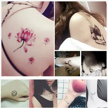 

10/50pcs Temporary Tattoo Stickers Black Arm Water Transfer Tattoo Body Art Stickers Fake Tattoos 88