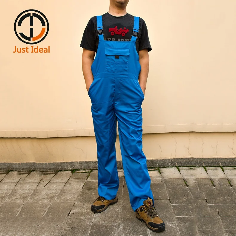 Мужские рабочие нагрудники комбинезон повседневный комбинезон с несколькими карманами Карго нагрудник брюки размера плюс брендовая одежда ID672 - Цвет: ID672 Turkish blue
