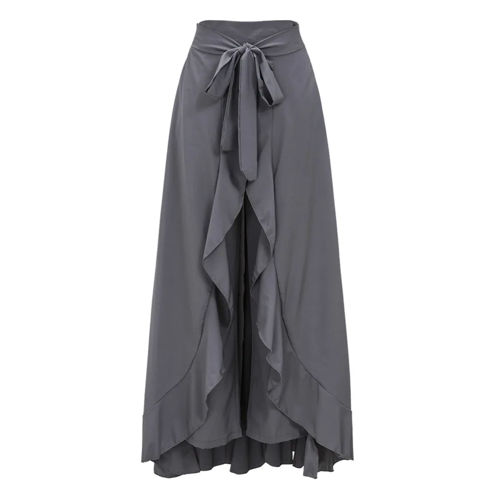 New Long Skirt Floor Length Ladies High Waisted Skirts Women Neon red white Black Saias Longa Femininas Formal Jupe Femme