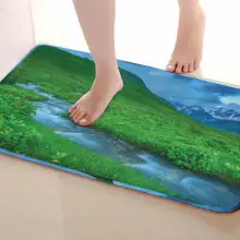 Альпийский Стиль Коврик для ванной комнаты, смешной Противоскользящий коврик для ванной, занавески для душа s аксессуары, соответствующие вашей душевой занавеске