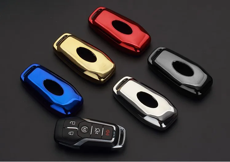 Мягкий чехол для ключа из ТПУ 2015 2016 FORD FUSION MONDEO MUSTANG F 150 LINCOLN EDGE EXPLORER MK 4 button 2018|Футляр