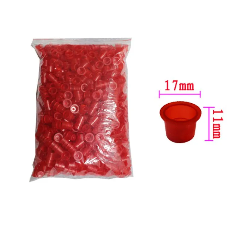 Red-Tattoo-Ink-Cup-Medium-Size-1000-Pieces-Tattoo-Supplies