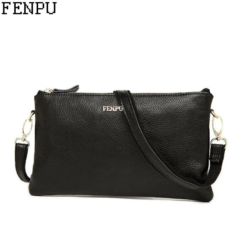 

PENPU Women Messenger Bags Genuine Leather Female Bag Cowhide Ladies Handbags Casual Real Skin Woman Cross body Shoulder Bags