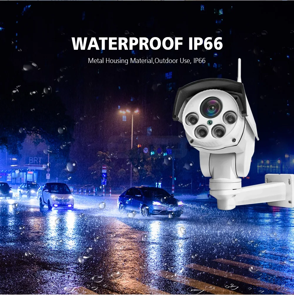 Беспроводная HD 1080P Bullet Wifi PTZ IP камера Аудио 5X/10X оптический зум объектив 2MP ip-камера наружная ИК Wi-Fi камера s ONVIF CamHi