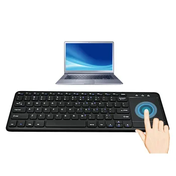 

1pcs 2.4G Wireless Keyboard Touch Panel with Multi-touch Keyboard with USB Receiver Powered By 2xAAA Batteries (not included)