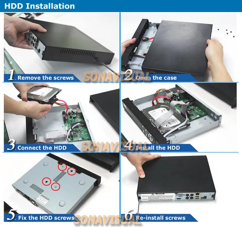 Instal HDD