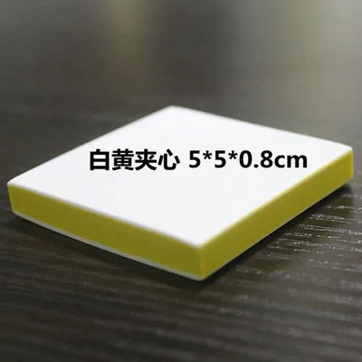 1 шт. 5x5x0,8 см квадратный DIY Скрапбукинг резиновый штамп цветной сэндвич резиновый кирпич Детские печати искусство ластик - Цвет: 5