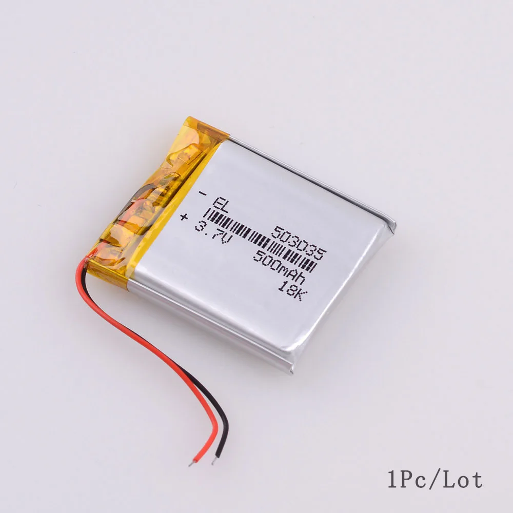 503035 3,7 v 500mah литий-полимерная батарея 3 7V Вольт li po ion lipo перезаряжаемые батареи для dvd gps навигации - Цвет: 1pcs