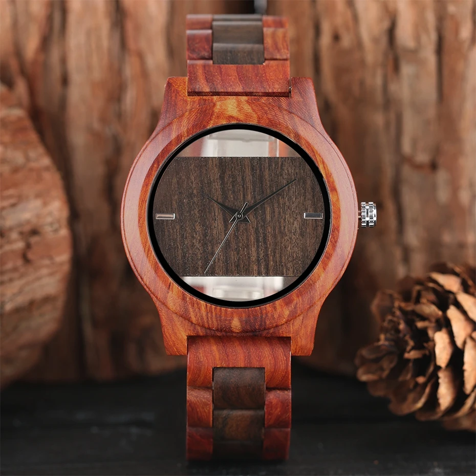 Top Luxury Full Bamboo Wood Quartz Watch Mens Hollow Analog Handmade Bracelet Sports Wristwatch Male Simple reloj de hombre 2017 2018 Gifts (7)
