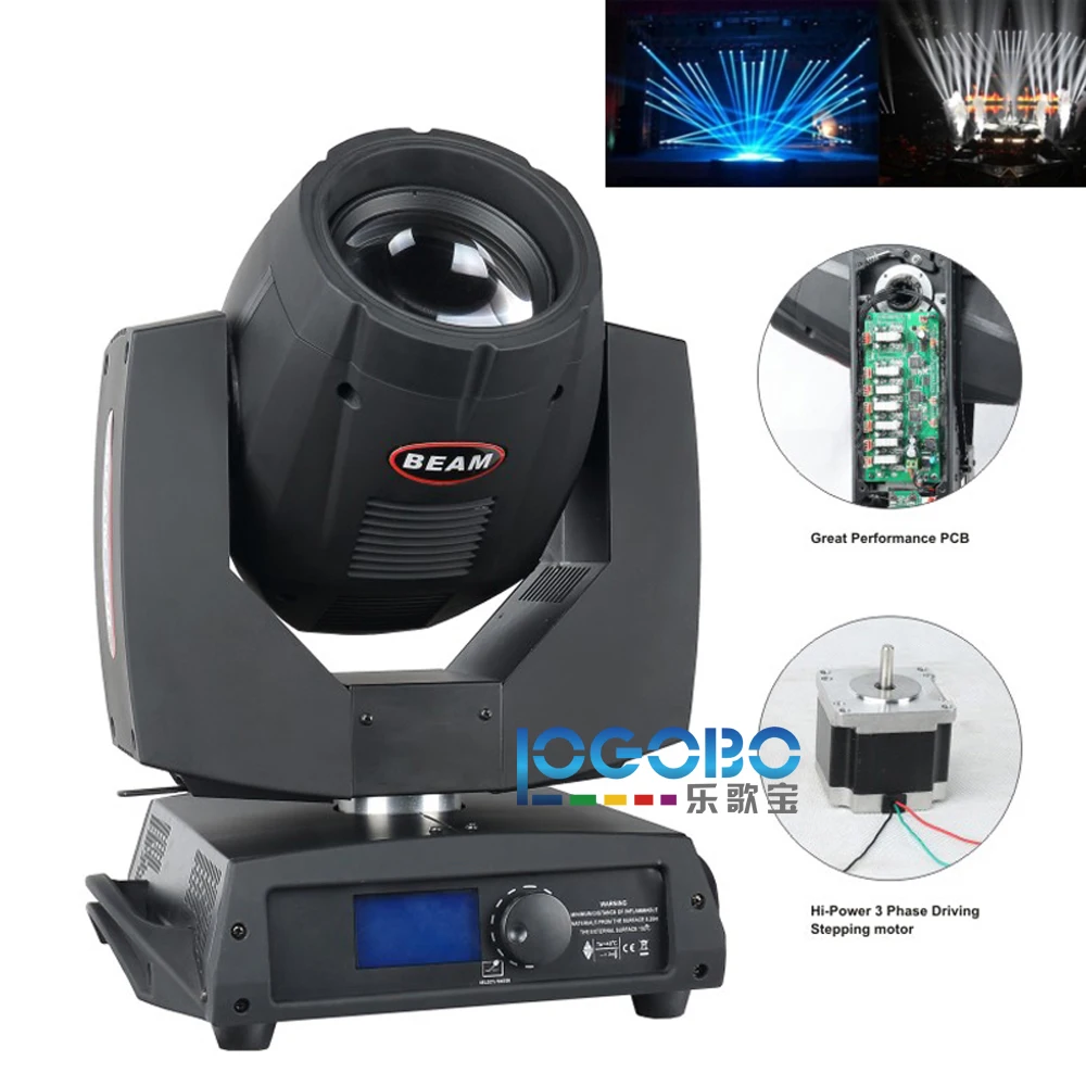

Free Shipping LOGOBO Professional Stage Lighting Beam 200 Moving Head DJ Lights Cheap Sharpy 5R China 2018 Factory, 2pcs/lot