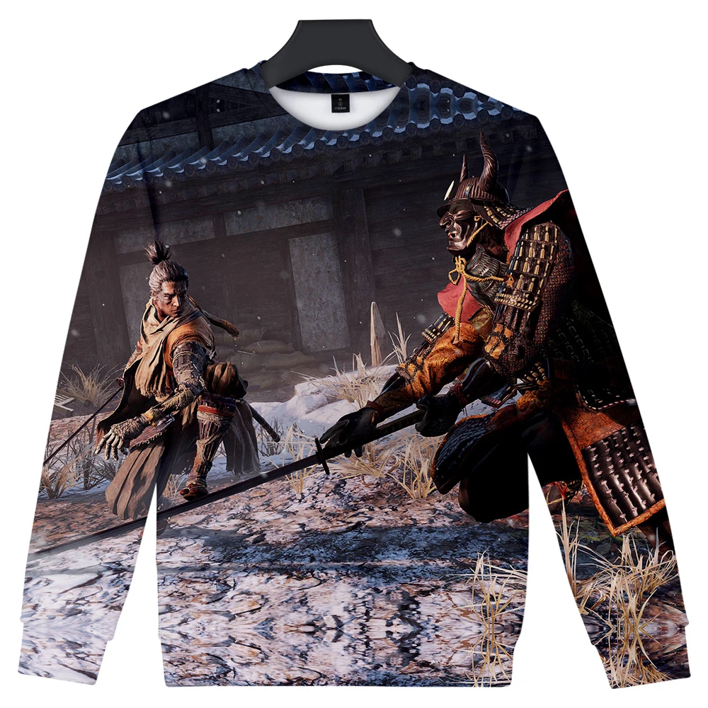 3D SEKIRO: Shadows Die Twice уличная Толстовка для женщин/мужчин с круглым вырезом и длинными