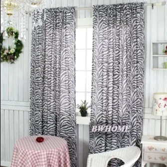 

Morden Curtains for windows living room bedroom brief zebra print set of curtains tulle Roman Blinds sheer curtain140*230cm