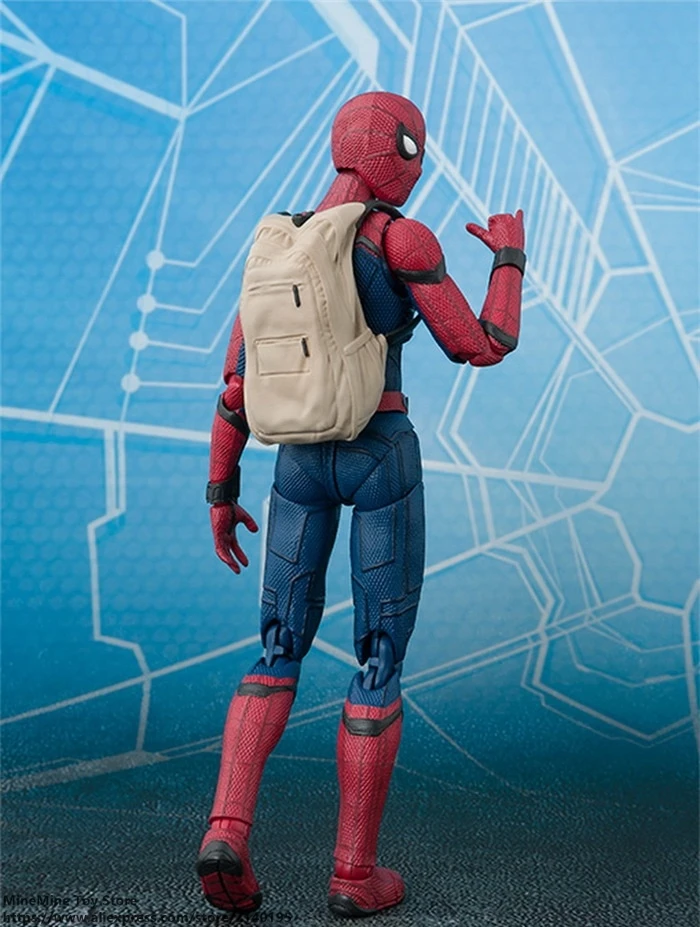 ZXZ Marvel Человек Паук выпускников 14 см фигурку аниме мини украшения Коллекция ПВХ фигурка игрушка модель для детский подарок