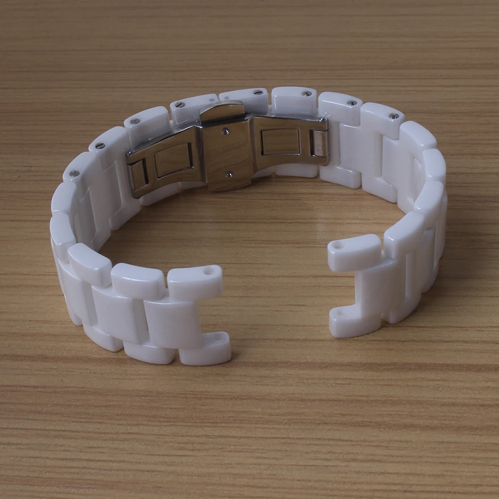 Watchbands Womens Men 20mm concave 11mm ceramic accessories Stainless