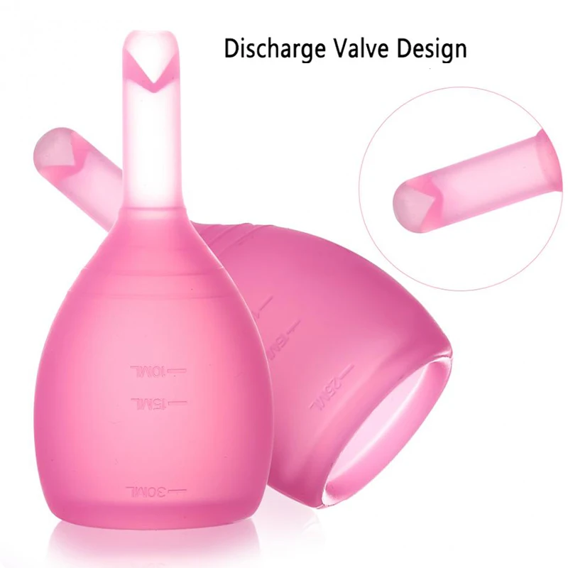 Женственная гигиена Менструальный чашечный клапан многоразовый силиконовый для использования в медицине женщина менструация разряд клапан менструальная чашка эко